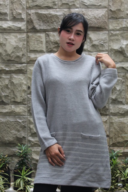 IMPORT BELI 2 GRATIS 1 Sweater Rajut Wool Musim Dingin Infinity Baju Winter Sissy