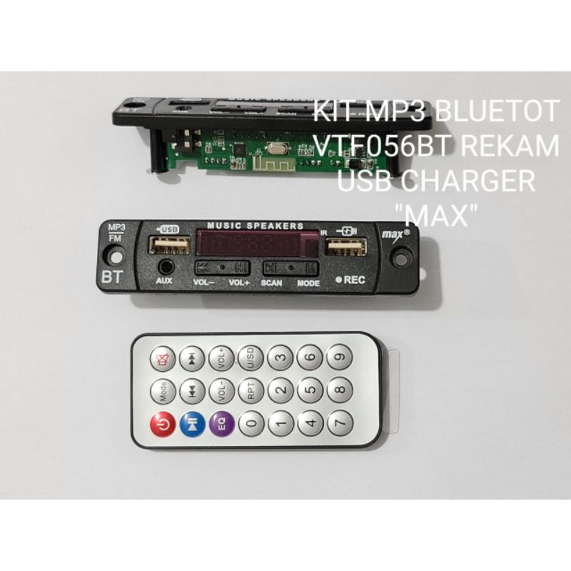 KIT MP3 BLUETOOTH BISA REKAM DAN BISA CHARGER HEADPHONE