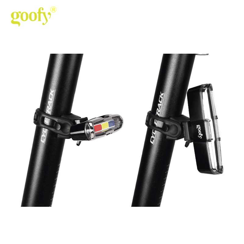 BISA COD TaffLED Lampu Belakang Sepeda USB Rechargeable Front Rear Bike Taillight Helmet Light Lamp