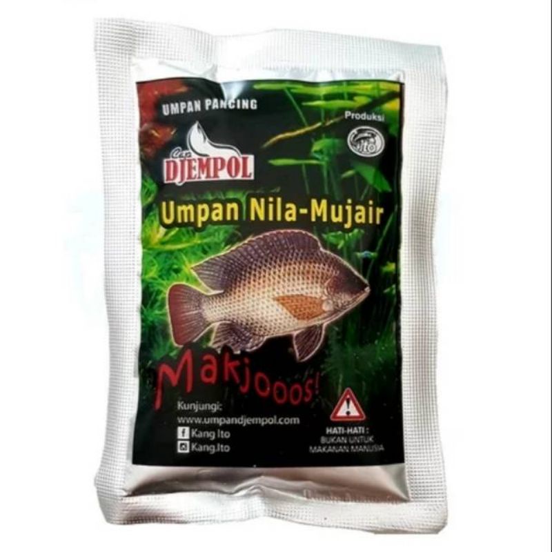 Umpan Pelet Djempol ikan Nila dan Mujair
