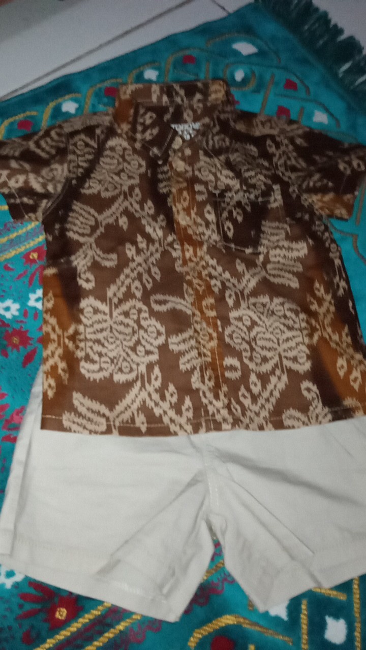 Torio Smart Casual Gold Batik Set - Baju Setelan Anak Laki-laki - Baju Setelan Batik Anak Laki-laki