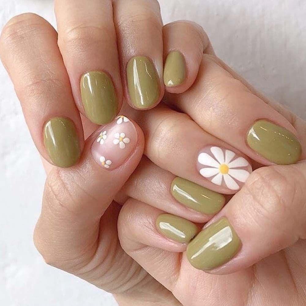 AUGUSTINA Agustinina Set Foil Transfer Kuku Floret Lucu Manikur Aksesoris Watermark Decals DIY Dekorasi Nail Art