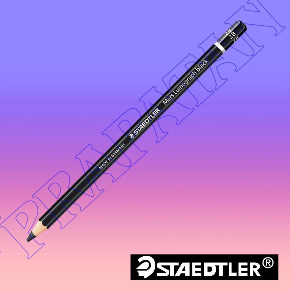 

HOT SALE!! (wnm-597) Pensil Staedtler Black / Staedtler Mars Lumograph Black 2B, 4B, 6B, 8B