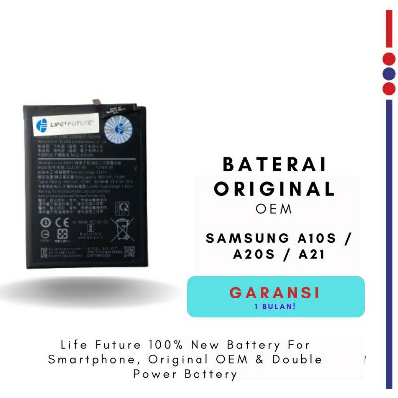 samsung A10S / Baterai Samsung A20S / Baterai Samsung A21 Original Oem