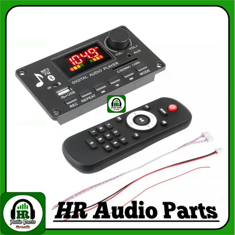 MP3 Bluetooth 5.0 Plus Amplifier 80W ( 2x40W ) with Potensio Volume Modul Mp3 Player