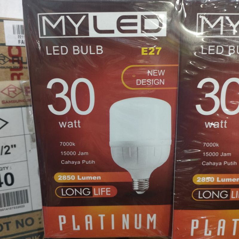 MYLED platinum 30 watt/30w Lampu My LED Bulb daylight putih Lampu murah 30 wat