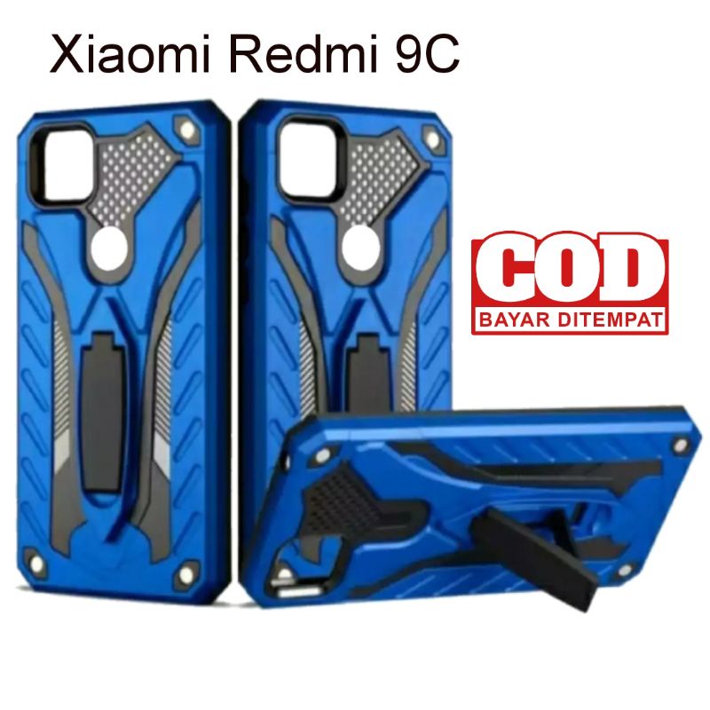 Case hp Xiaomi Redmi 9C Casing Standing Robot Transformers Cover handphone