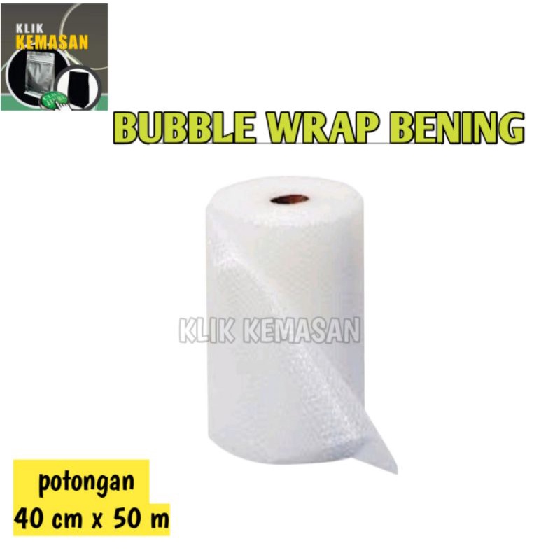 

PLASTIK BUBBLE WRAP GELEMBUNG POTONGAN LEMBARAN 40 CM X 50 METER