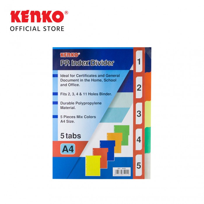 

KENKO INDEX DIVIDER IDV-A405 / 5 TAB - 2 SET