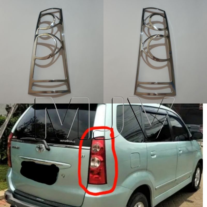 Garnis garnish lampu belakang avanza vvti /lis lampu belakang avanza new