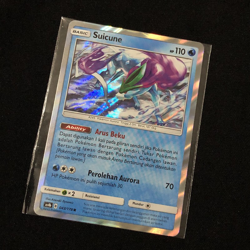 Kartu TCG Pokemon - SUICUNE ( R )