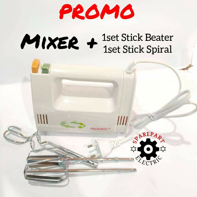 HAND MIXER / PENGADUK KUE PENGOCOK TELUR LENGKAP 5 KECEPATAN BERKUALITAS