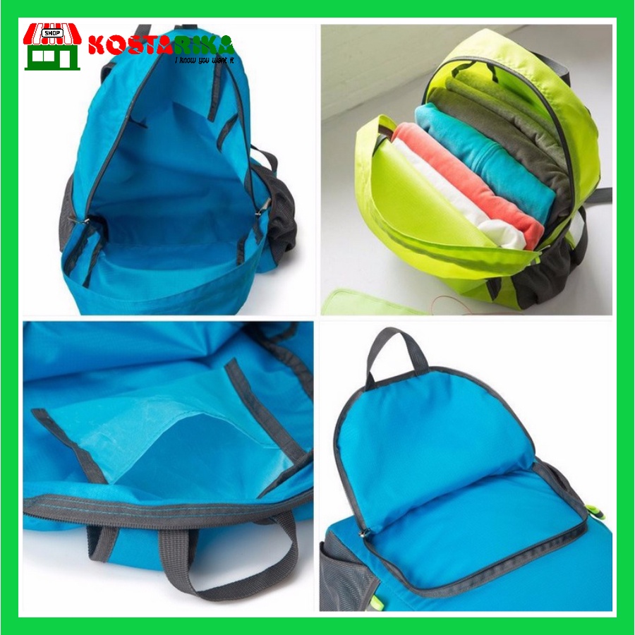 Tas Ransel Punggung Lipat Atau Folding Backpack Atau Ransel Travel Tas Simple