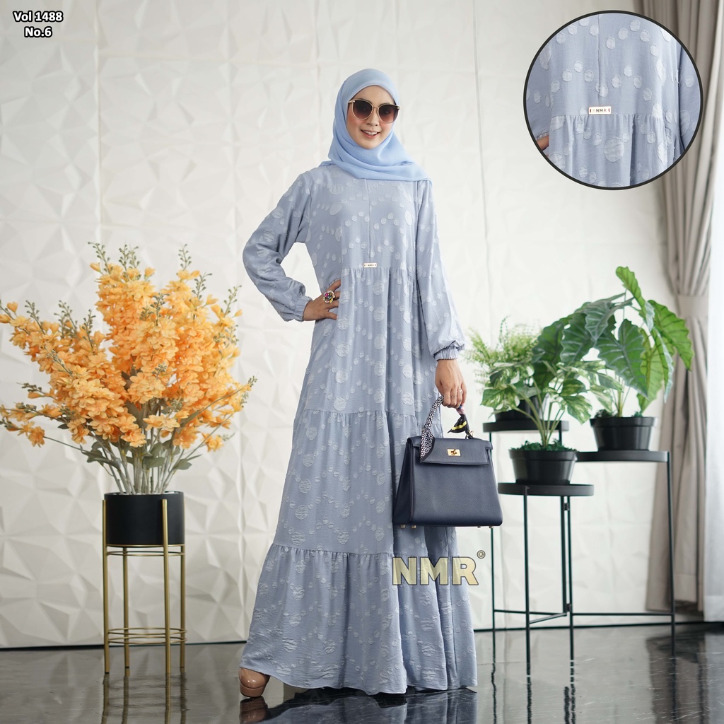 NMR Gamis Jaquard Crinkle vol 1488-6-L