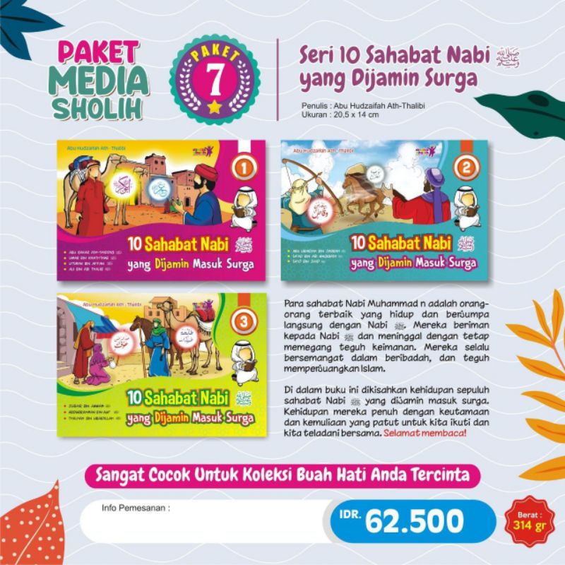 

Buku 10 sahabat Nabi yang di jamin masuk syurga_paket 3 buku