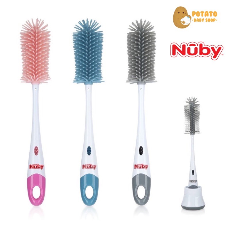 Nuby Silicone Bottle Brush - Sikat Botol Silikon