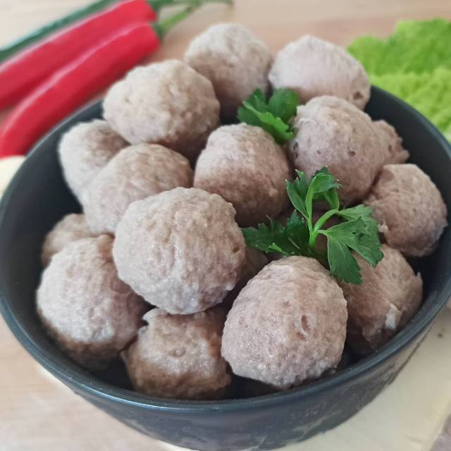 Bakso Afong - Khas Medan (Frozen Pack). 100% Halal. Full daging sapi premium. Tanpa pengawet.