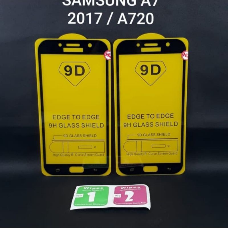 Samsung Galaxy A7 2017 Tempered Glass Full Layar Anti Gores Kaca