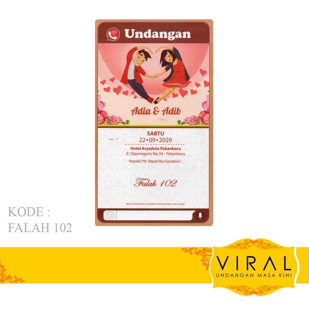 Blangko Undangan Falah 102 Isi 100 Harga Murah | Shopee Indonesia
