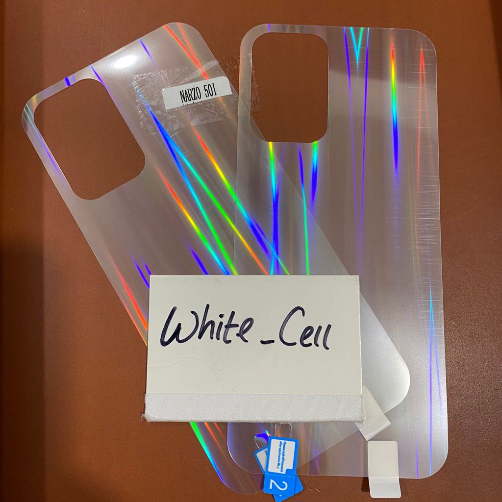 REALME NARZO 50A NARZO 50i BACK SKIN AURORA CLEAR GARSKIN ANTI GORES BELAKANG TRANSPARAN D2