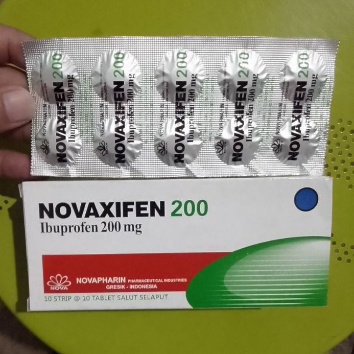 NOVAXIFEN 200 (Obat Nyeri Sakit Gigi, Sakit Kepala, Nyeri Haid, Otot)