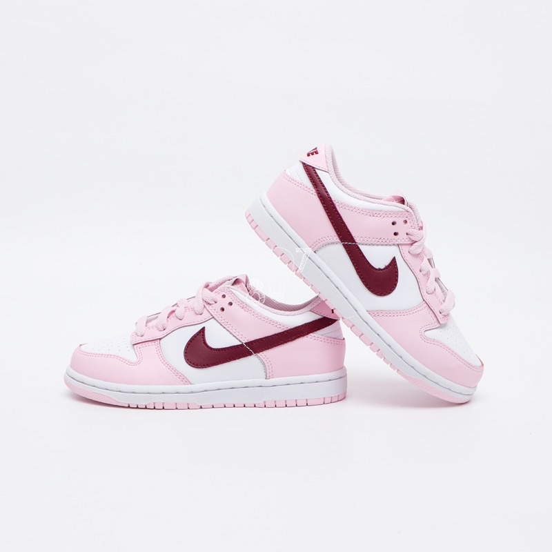 Dunk Low Pink Red White Kids