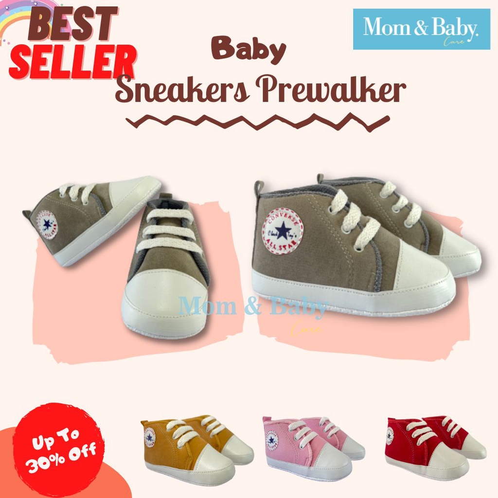 Sepatu Bayi Sneakers Prewalker 0 12 Bulan Sepatu Anak Sneaker Sepatu Bayi Merangkak convers