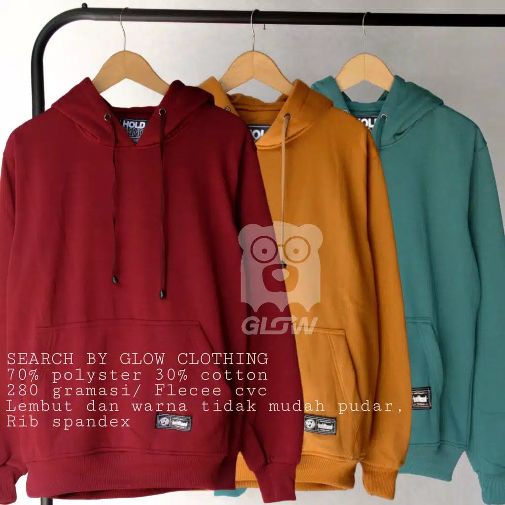 Sweater Hoodie  Polos  Banyak Warna  Kualitas Premium 