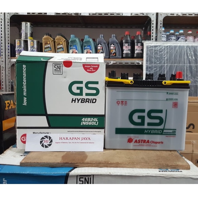 AKI MOBIL GS ASTRA HYBRID NS60L / 46B24L (45 AH) (BASAH)
