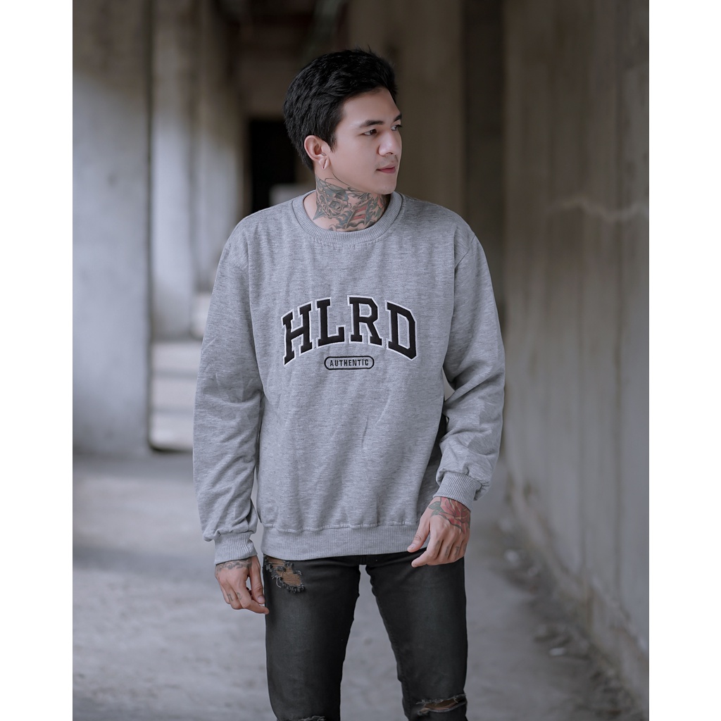 AUTHENTIC HOLYRIDER SWEATER GREY // Sweatshirt Sweater Bordir Original