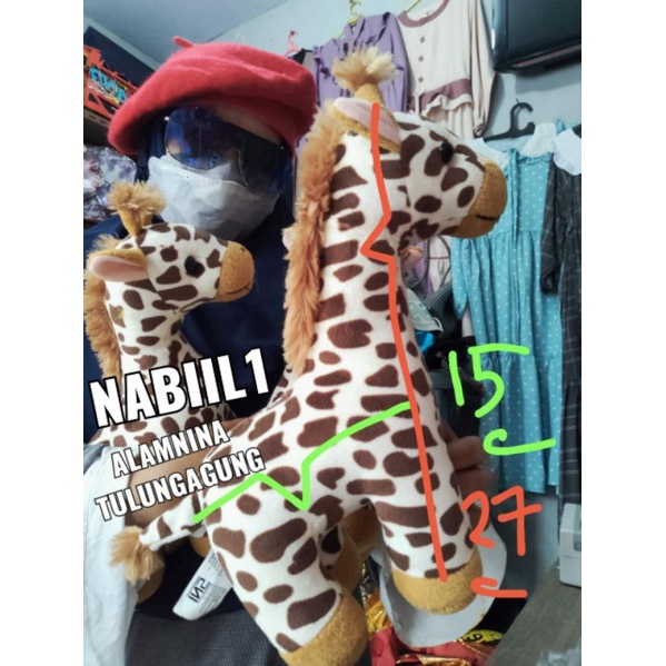 boneka jerapah import lembut