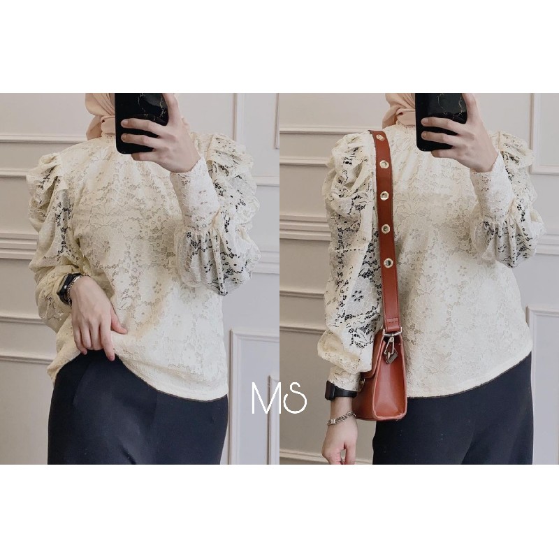 BRUKAT GISELLE BAJU LENGAN PANJANG / PESTA / CASUAL / LAPIS FURING