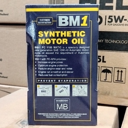 OLI MESIN MOTOR MATIC SCOOTER BM1 / BM 1 / BM-1 PC-1100 10W-40 800 ML