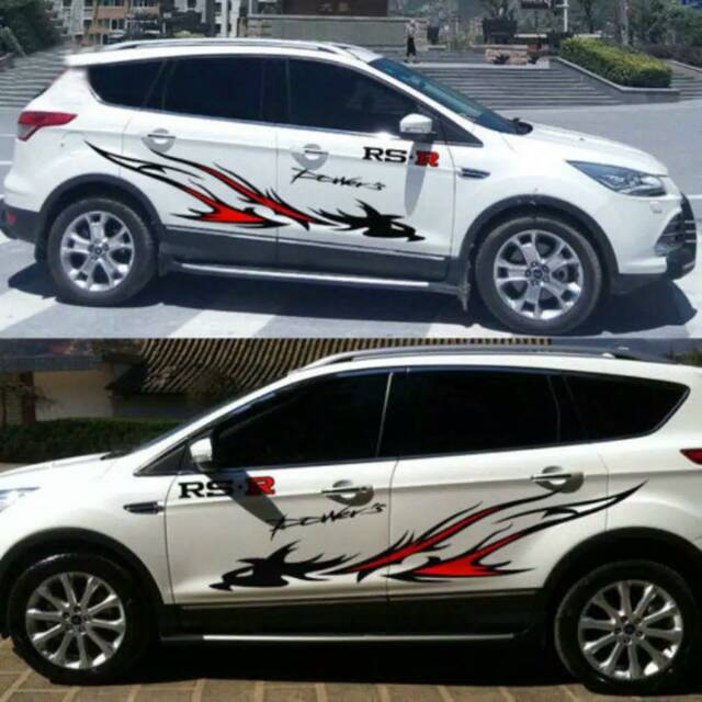 Stiker mobil model tribal elang stiker body mobil tribal elang terbaru