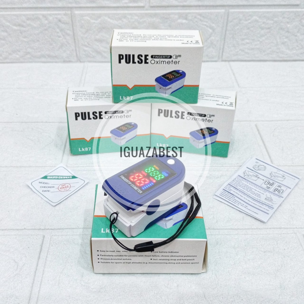 Fingertip Pulse Oxymeter Fingertip oximeter Sp02 LED Display LK87