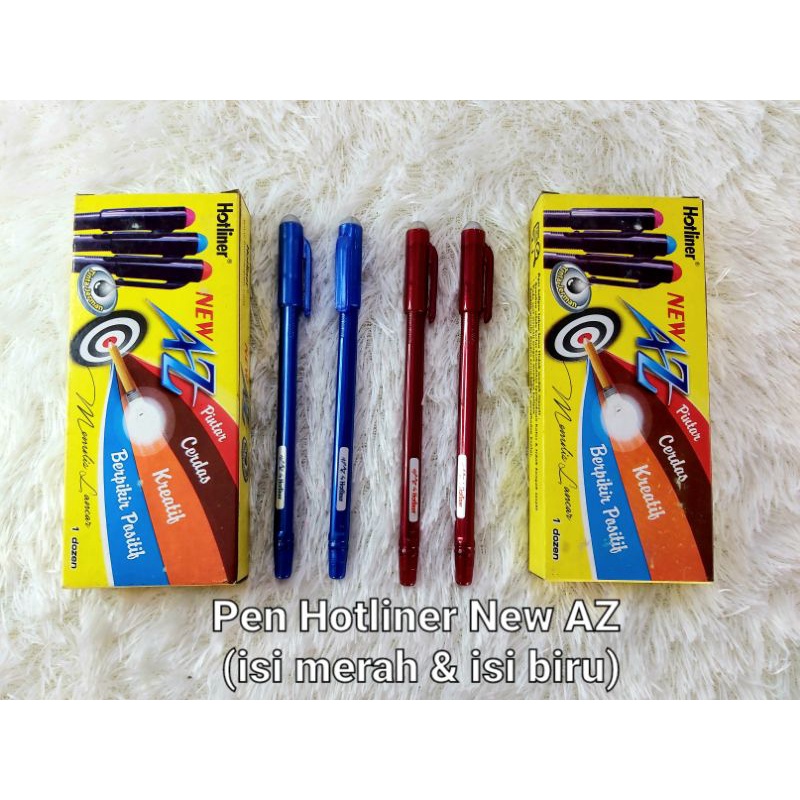 

(4pc)Pen/Bulpen/Balpen/Pulpen Hotliner Biru/Merah