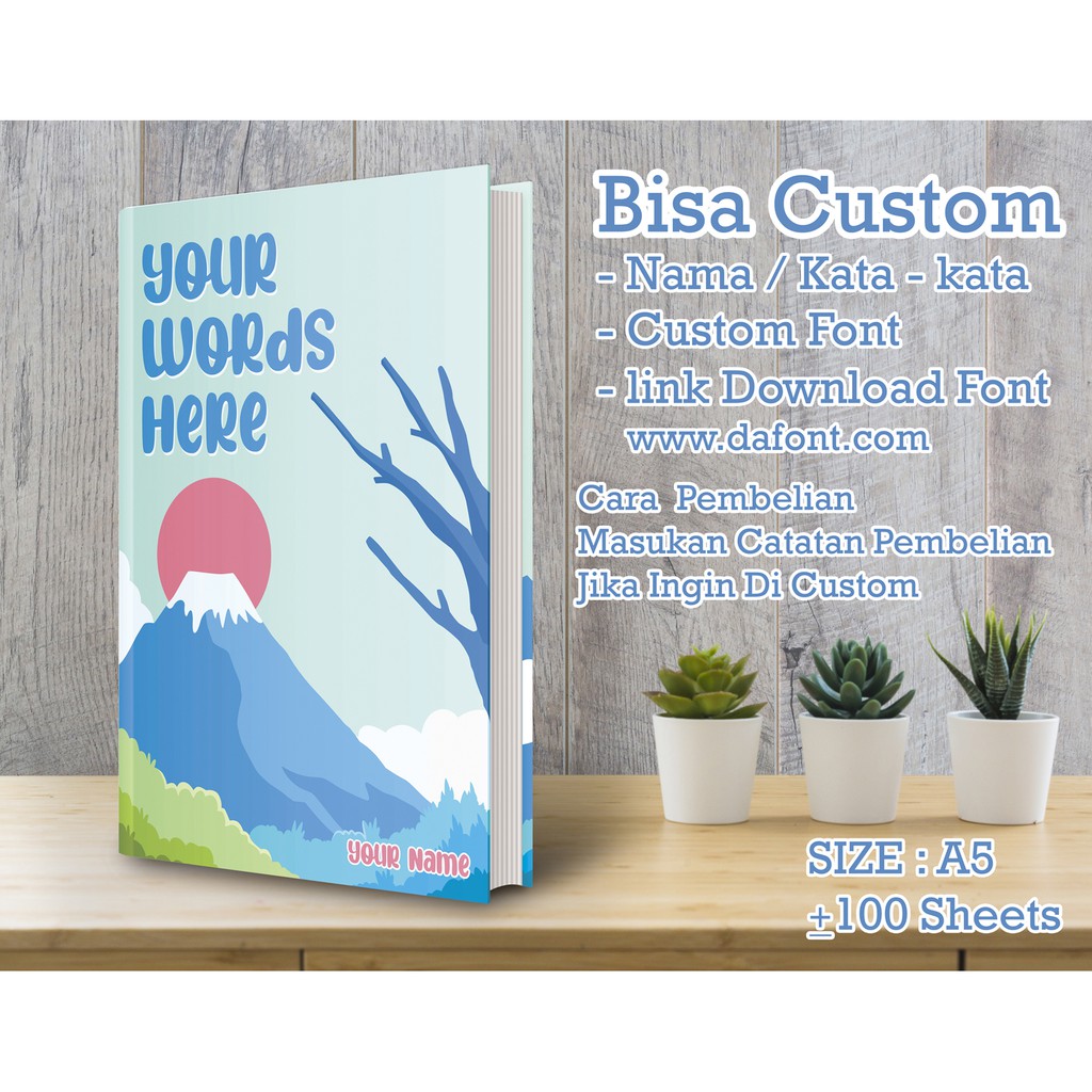 

Notebook Custom_JAPANESE BLUE_A5_GRID#DOTTED#LINE#POLOS