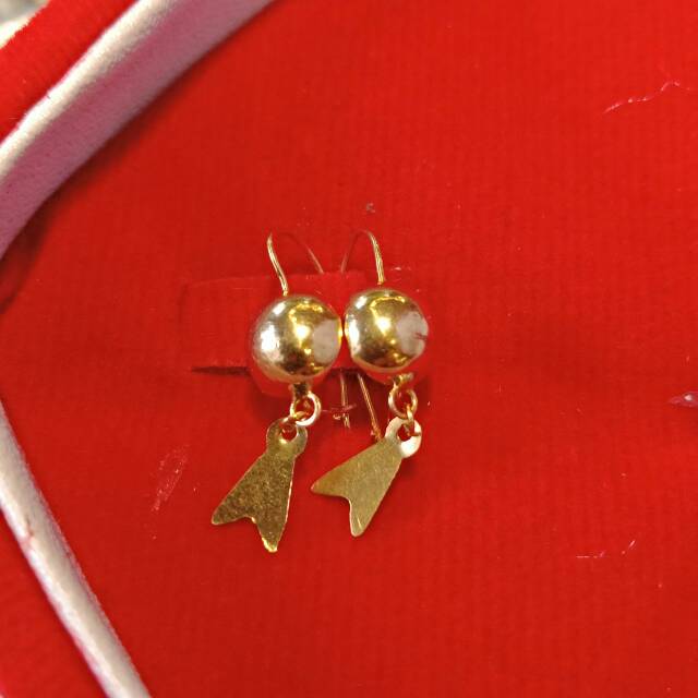 Anting anak dan dewasa emas asli kadar 700 0.5 0,5 g gr gram