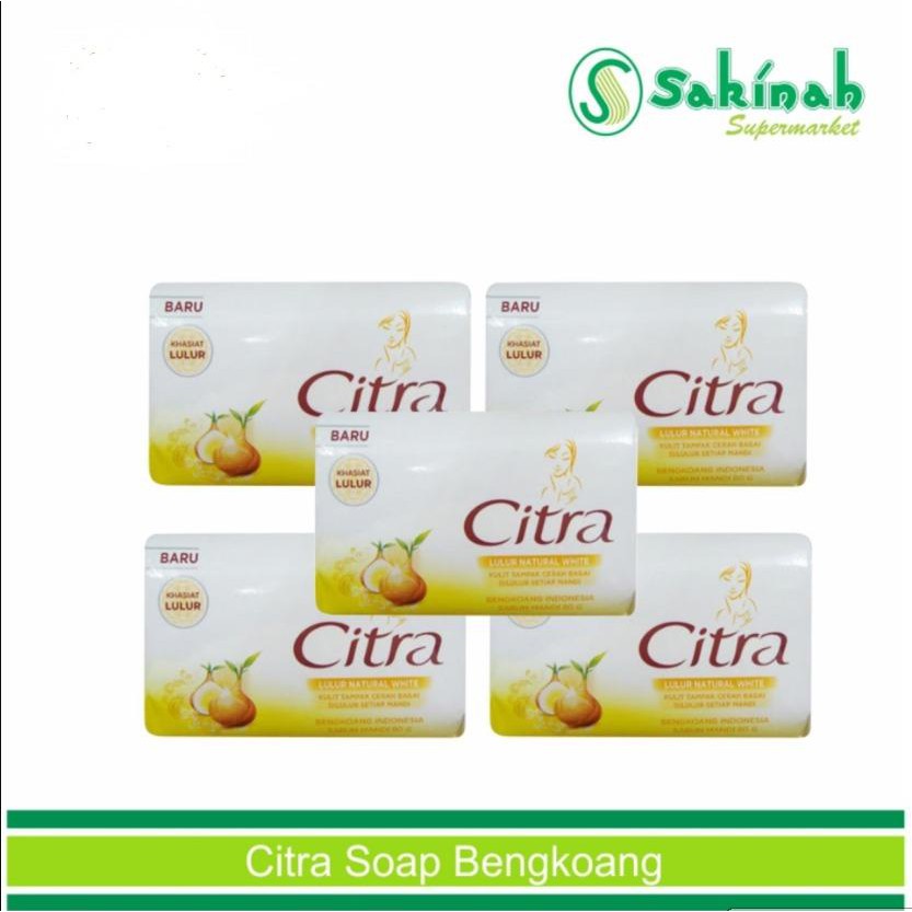 Citra Sabun Pencerah Kulit Aroma Bengkoang 70gr - 5pcs