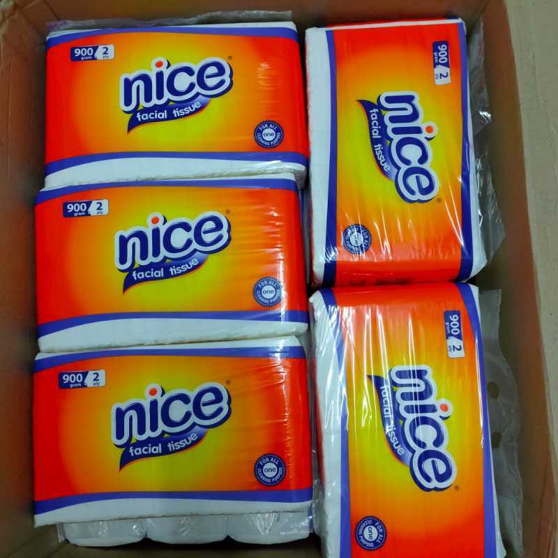 Tissue Nice Facial 900gram 2 ply / Tisu Wajah Halus / Tissu Muka Lembut Nice 900gr Refill Kiloan-1