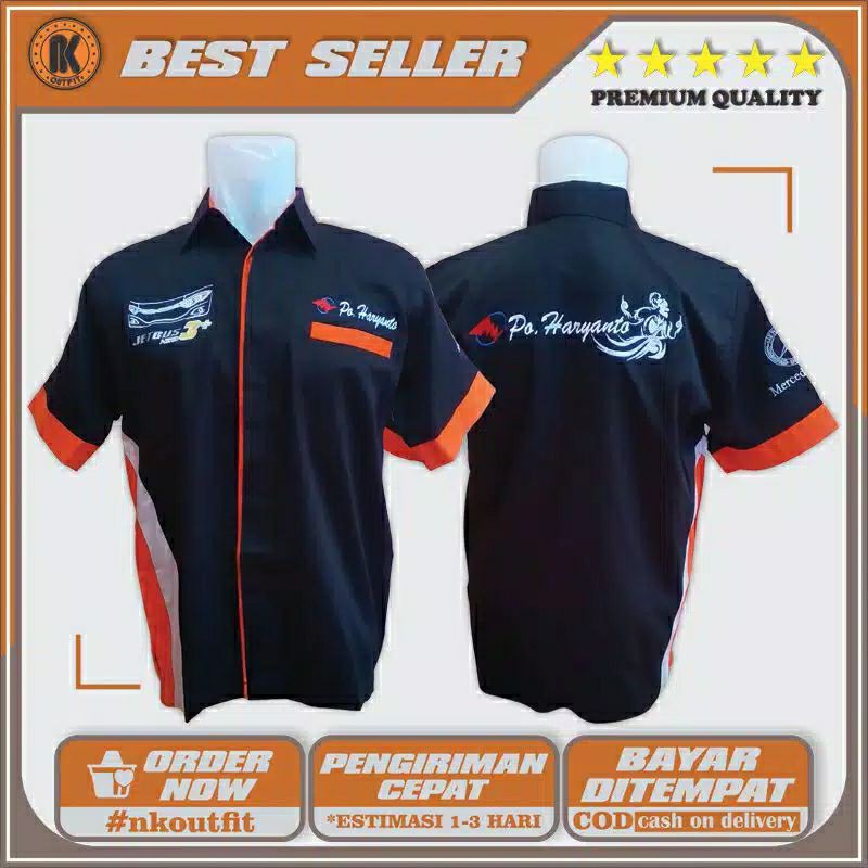 Kemeja Bus Mania SHD JetBus 3 wayang haryanto