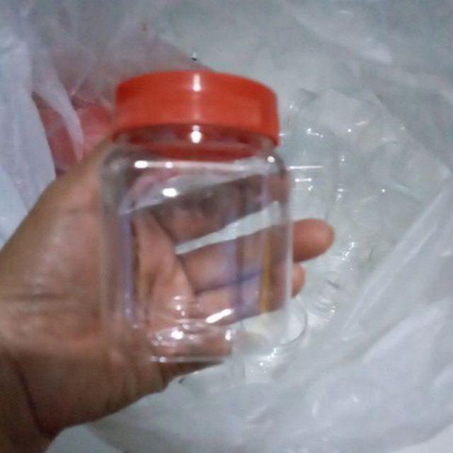 Promo  Toples Plastik 200ml Kotak + Toples Sambal 200ml Kotak