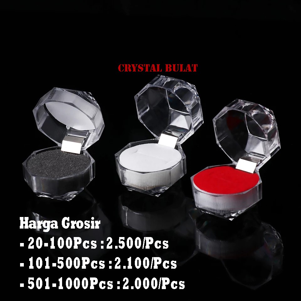 GROSIR KOTAK CINCIN CRYSTAL / RING BOX CRYSTAL - ercassia