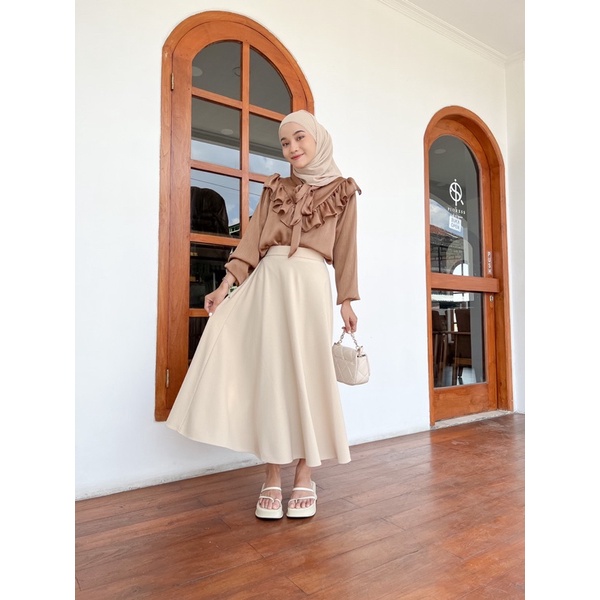 ARUNA BLOUSE / blouse korea / korean blouse / blouse silk