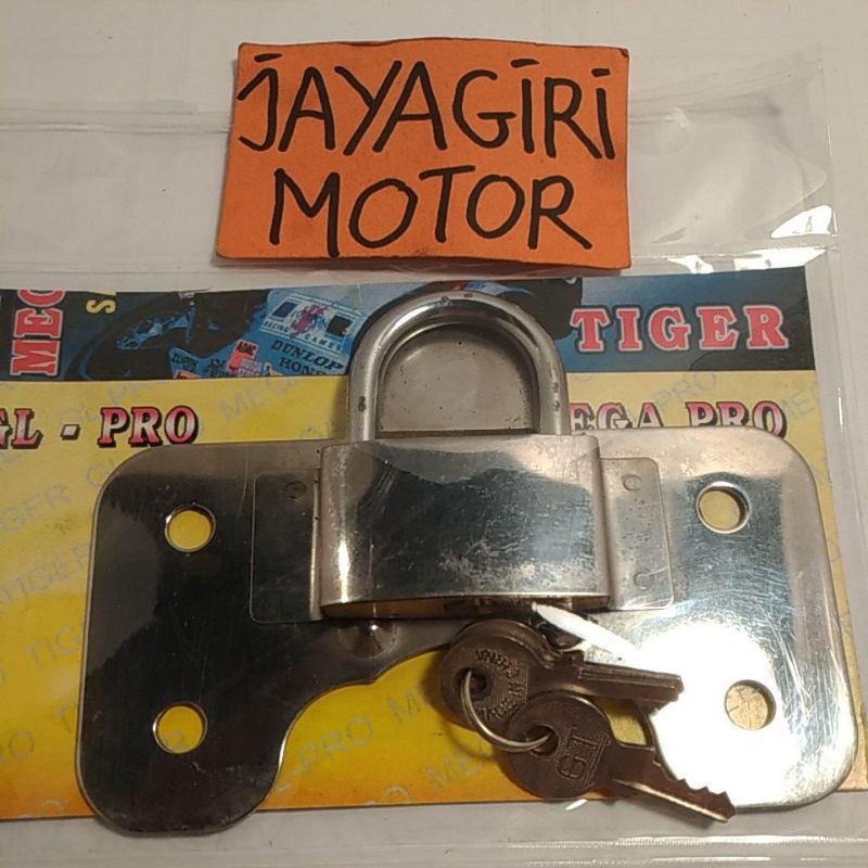 Kunci Safety Pengaman GL Pro Mega Tiger Variasi Motor Gembok Key Lock Plat Kontak Starter Stater