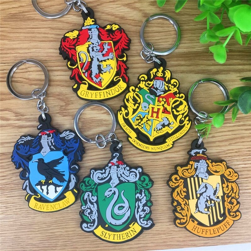 Rubber 3D Keychain wizard school / Gantungan Kunci Asrama Penyihir