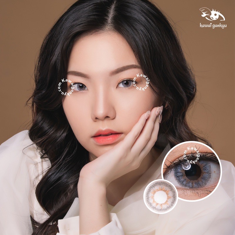 Kawai Gankyu softlens Princess anuna gray (1botol)