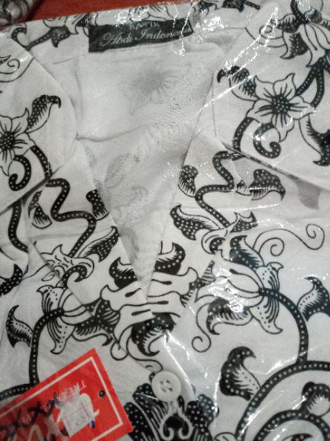 Kemeja Batik Pgri Pria Berfuring Bahan Polyster  By Tensa Yes