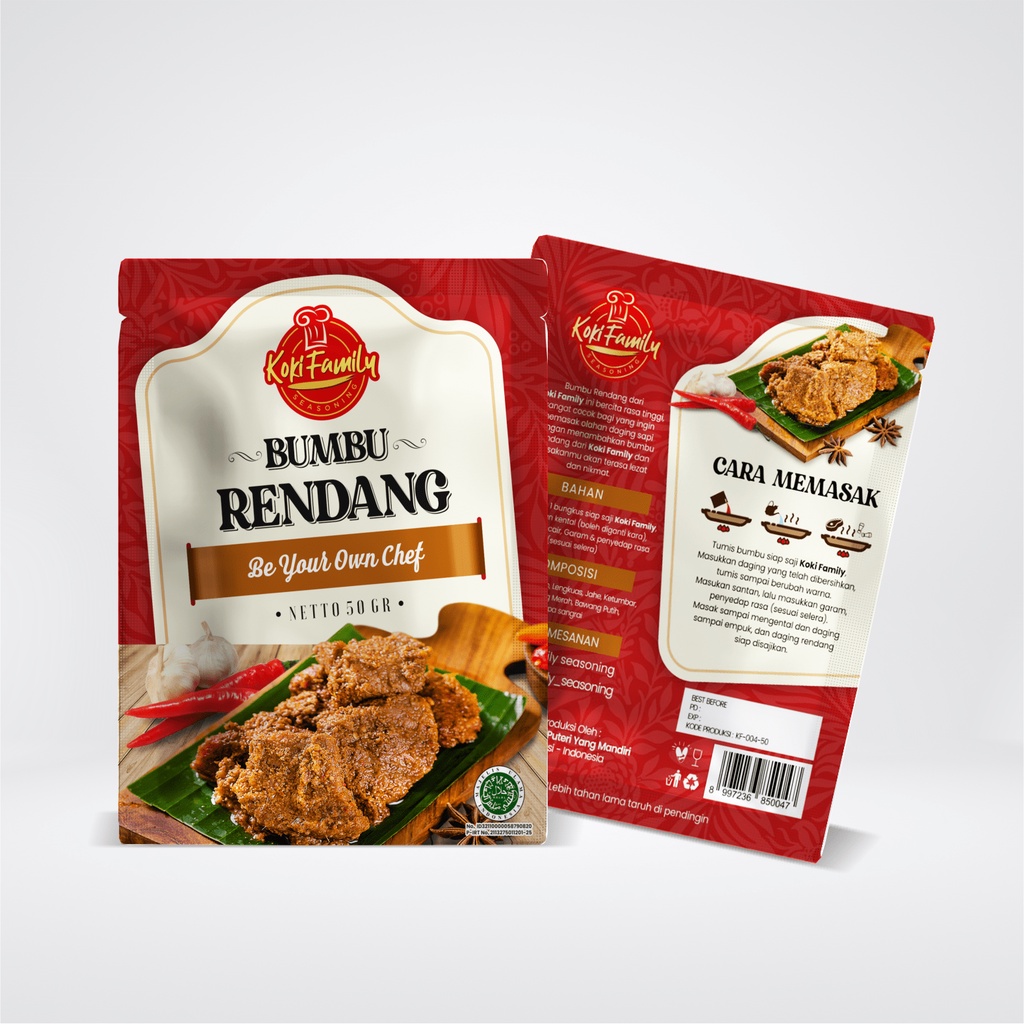 

Koki Family Bumbu Rendang - Bumbu Rendang dengan Rempah Pilihan 50 gr