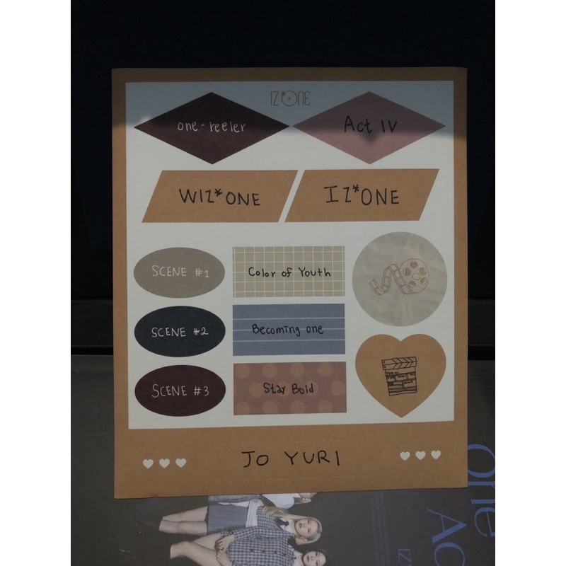 Album izone onereeler scene 2 PC yena PC chaeyeon AR chaeyeon cover yena pf hyewon sticker yuri